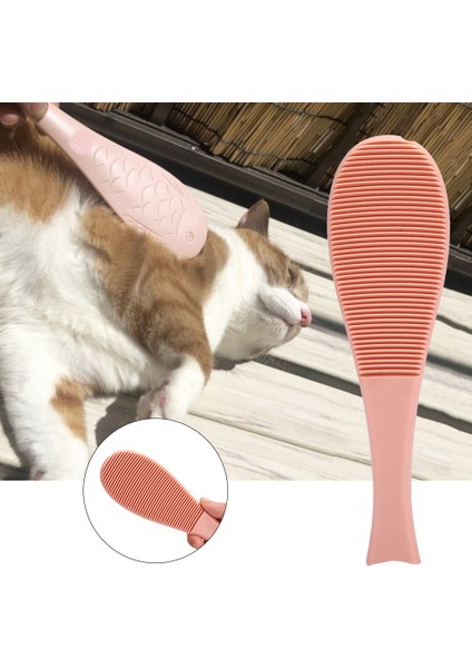 Balık Şekli Kedi Dil Tarak Simülasyon Pet Masaj Tarak Evcil Hayvanlar Için Günlük Saç Bakımı Toolspink (Yurt Dışından)