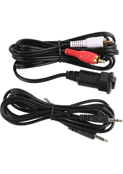 2M/6.56FT Aux Panel Montaj Kablosu 3.5mm - 3rca Gösterge Paneli Gömme Montaj Kablosu Araba Tekne Motosiklet Için (Yurt Dışından)