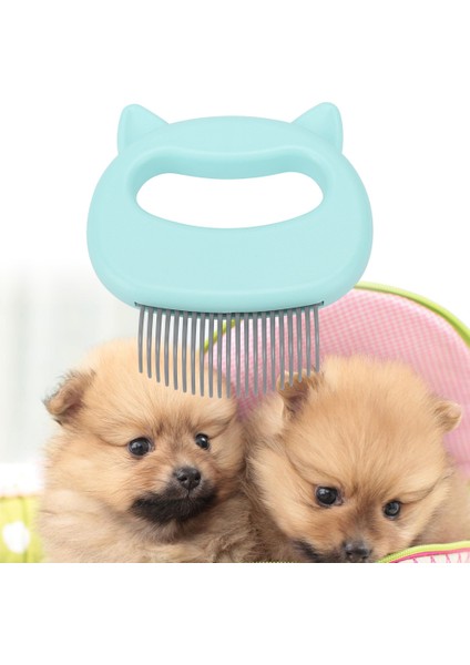 Pet Kedi Köpek Masaj Kabuk Tarak Bakım Epilasyon Dökülme Temizleme Fırçası (Yeşil) (Yurt Dışından)