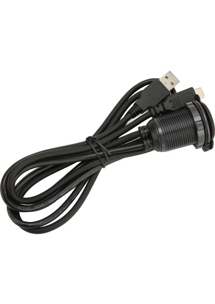 1m Çift Bağlantı Noktalı Araba Gömme Montaj Kablosu Gösterge Paneli Usb2.0 Erkek - Dişi Tip C 2.0 Kablo LED Işıklı Araba Yat Motosiklet Için (Yurt Dışından) fiyatları