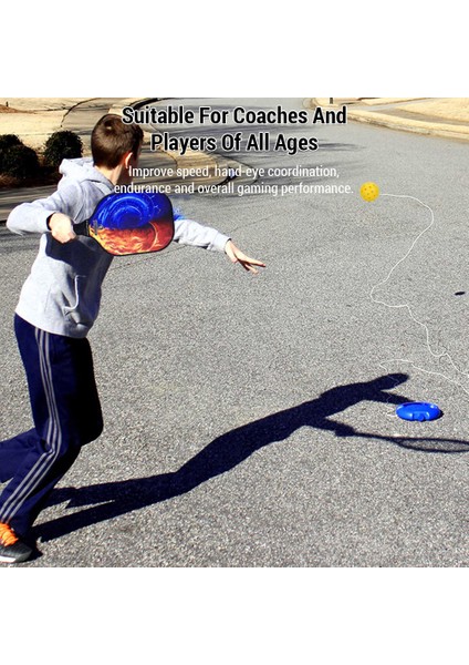 Maç Buddy Pickleball Eğitmen Taşınabilir Tüm Beceri Seviyeleri Için Tek Oyuncu Pickleball Eğitmen Ribaund (Yurt Dışından)