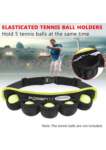 Tenis Topu Bandı 5 Tenis Topları Tutucu Bel Çantası Fanny Paketi Koşu Döngüsü Yürüyüş Koşu (Yurt Dışından) fiyatları