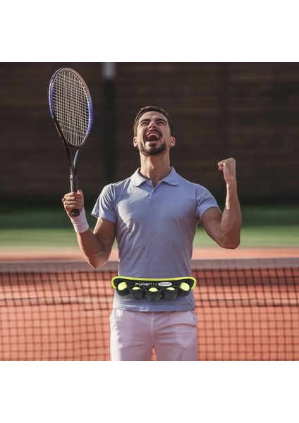 Tenis Topu Bandı 5 Tenis Topları Tutucu Bel Çantası Fanny Paketi Koşu Döngüsü Yürüyüş Koşu (Yurt Dışından) indirimleri