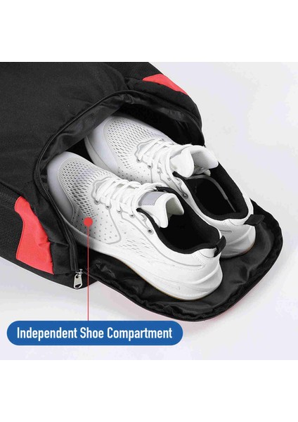 Ayakkabı Bölmesi ile Büyük Kapasiteli Tenis Sırt Çantası Nefes Badminton Sırt Çantası (Yurt Dışından) fırsatları