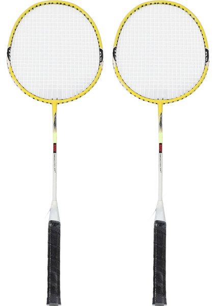 Badminton Raketi Demir Alaşımlı Naylon Anti Kayma Kavrama Taşınabilir Badminton Raketi Taşıma Çantası ile Açık Oyun Için Sarı (Yurt Dışından)