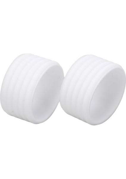 2 Adet / Takım Tenis Raket Sapı Silikon Halka Ter Emme Tenis Overgrip Sabitleme Halkasıbeyaz (Yurt Dışından)
