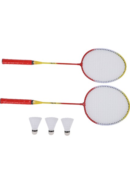 1 Çift Badminton Raketi Seti 3 Naylon Raketle 2 Oyuncu Badminton Seti Taşıma Çantası ile Spor Eğitimi Için Eğlence Kırmızı (Yurt Dışından)
