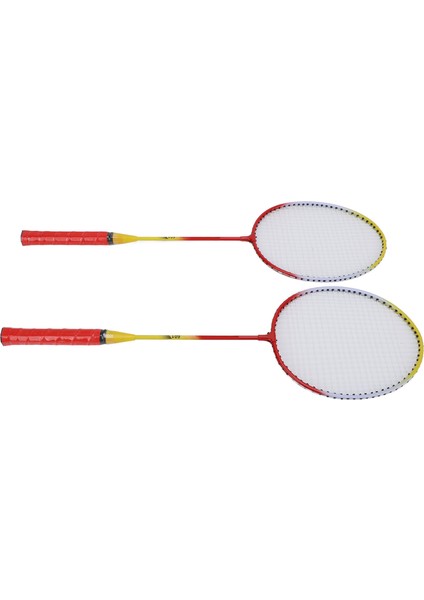 1 Çift Badminton Raketi Seti 3 Naylon Raketle 2 Oyuncu Badminton Seti Taşıma Çantası ile Spor Eğitimi Için Eğlence Kırmızı (Yurt Dışından)