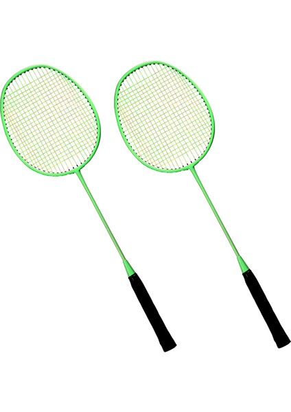 Eğitim Badminton Raketi Raketle Seti Beden Eğitimi Egzersiz Spor Ekipmanı Demir Alaşımlı Badminton Raketi Kiti (Yurt Dışından)