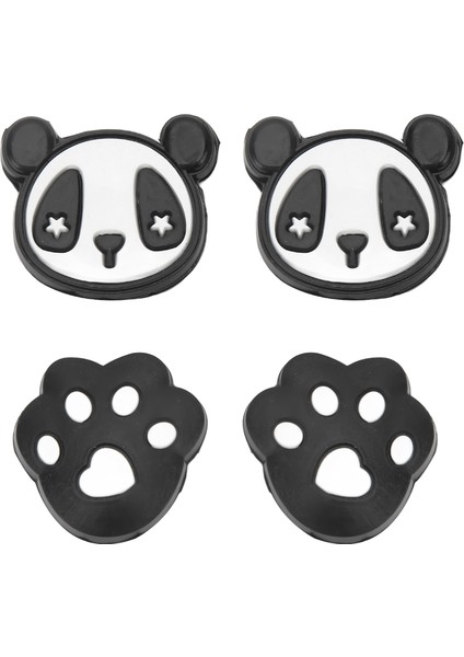 4 Adet Tenis Raketi Amortisörler Silika Jel Sevimli Desen Taşınabilir Titreşim Sönümleyiciler Spor Aksesuarları Panda ve Pençe Şekli (Yurt Dışından)