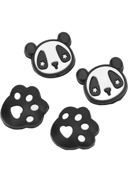 4 Adet Tenis Raketi Amortisörler Silika Jel Sevimli Desen Taşınabilir Titreşim Sönümleyiciler Spor Aksesuarları Panda ve Pençe Şekli (Yurt Dışından)