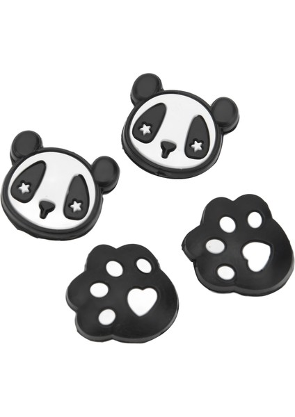 4 Adet Tenis Raketi Amortisörler Silika Jel Sevimli Desen Taşınabilir Titreşim Sönümleyiciler Spor Aksesuarları Panda ve Pençe Şekli (Yurt Dışından)