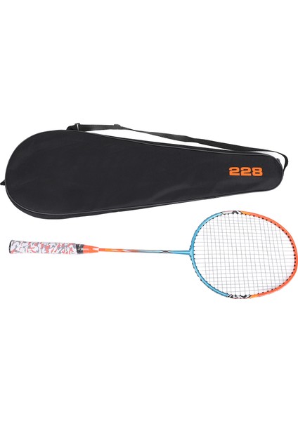 Badminton Raketleri Seti Açık Arka Bahçe Oyunları Dahil 2 Badminton Raketleri 1 Taşıma Çantası Acemi Oyuncular Için Demir Alaşımlı Mavi Turuncu (Yurt Dışından)