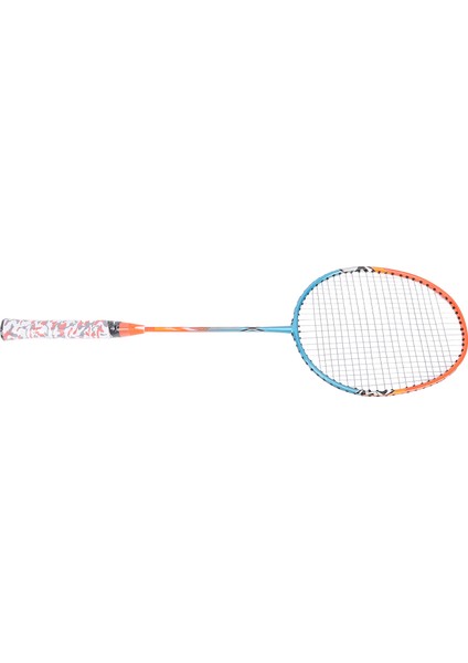 Badminton Raketleri Seti Açık Arka Bahçe Oyunları Dahil 2 Badminton Raketleri 1 Taşıma Çantası Acemi Oyuncular Için Demir Alaşımlı Mavi Turuncu (Yurt Dışından)
