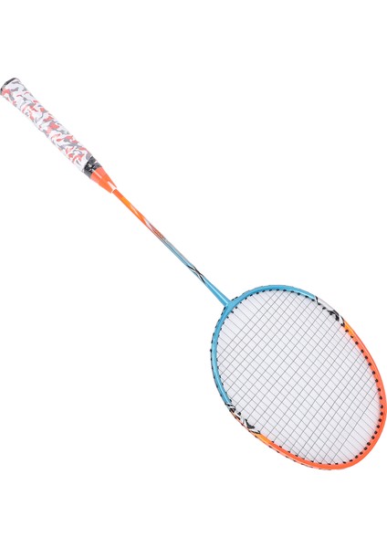 Badminton Raketleri Seti Açık Arka Bahçe Oyunları Dahil 2 Badminton Raketleri 1 Taşıma Çantası Acemi Oyuncular Için Demir Alaşımlı Mavi Turuncu (Yurt Dışından)