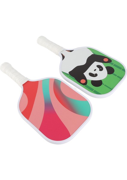 2 Adet Pickleball Kürekler Fiberglas Yüzey Pvc Çerçeve Pu Kavrama Nefes Hafif Turşu Topu Raketleri Çocuklar Için (Yurt Dışından)