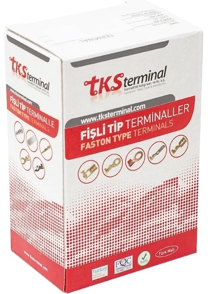 Sarı Kablo Pabuç (Tks-4) Paketi (250LIK) Paket Fiyatı 5.20 mm Topraklama