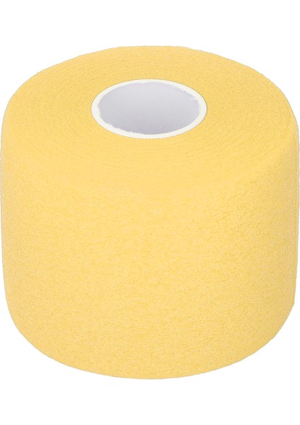 Badminton Kavrama Yastık Wrap 60MM Genişlik 20 M Uzunluk Mükemmel Şok Emme Tenis Raketi Kaymaz Bant Destek Filmi Sarı (Yurt Dışından)