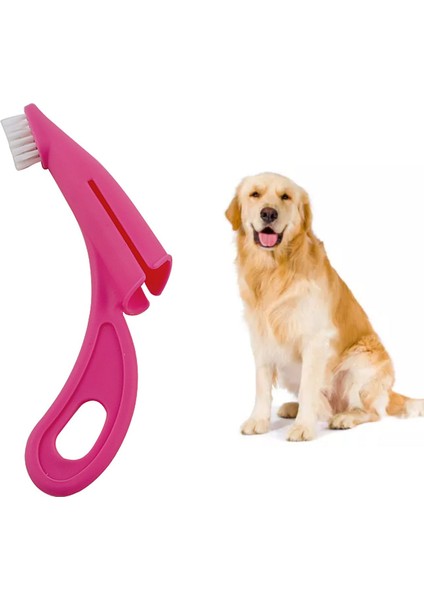 Köpek Parmak Diş Fırçası Naylon Kıl Diş Ağız Bakımı Pet Parmak Fırçası Diş Etleri Bakım Seti Köpekler Kediler Için Kırmızı (Yurt Dışından)