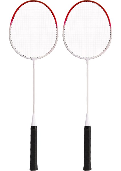 2 Adet Badminton Raketi Alaşım Ultra Hafif Spor Aksesuarı Eğitim Yarışması Için Kırmızı (Yurt Dışından)