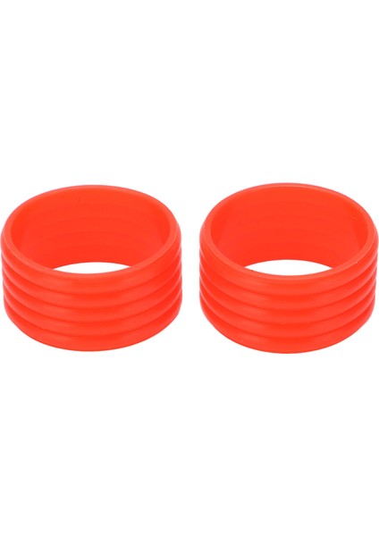 2 Adet / Takım Tenis Raket Kolu Silikon Halka Ter Emme Tenis Overgrip Sabitleme Halkası Kırmızı (Yurt Dışından)