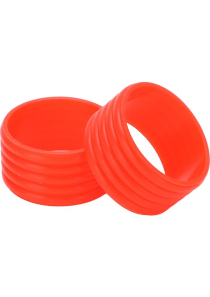 2 Adet / Takım Tenis Raket Kolu Silikon Halka Ter Emme Tenis Overgrip Sabitleme Halkası Kırmızı (Yurt Dışından)