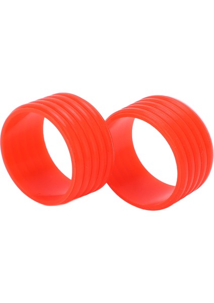 2 Adet / Takım Tenis Raket Kolu Silikon Halka Ter Emme Tenis Overgrip Sabitleme Halkası Kırmızı (Yurt Dışından)