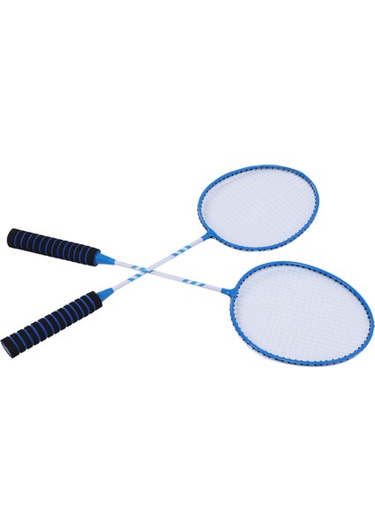 2 Adet Badminton Raketleri Yetişkinler Gençler Için Demir Alaşımlı Kaymaz Badminton Raketleri Seti Naylon Raketle Taşıma Çantası Açık Arka Bahçe Oyunları Mavi (Yurt Dışından)