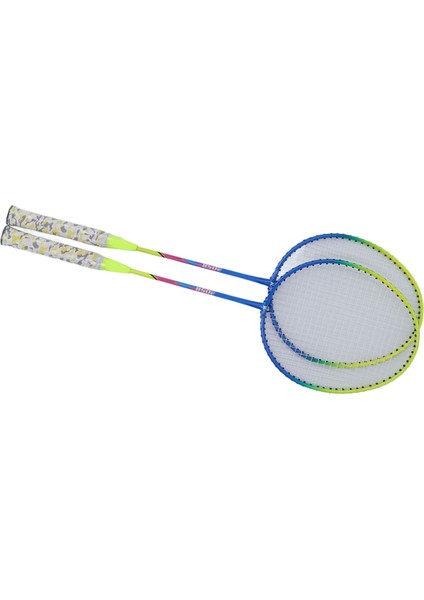 2 Adet Badminton Raketi Sarı Hafif Çerçeve Büyük Tatlı Nokta Kaymaz Çift Badminton Raketi Saklama Çantası ile (Yurt Dışından)