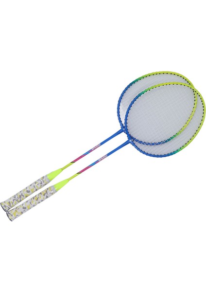2 Adet Badminton Raketi Sarı Hafif Çerçeve Büyük Tatlı Nokta Kaymaz Çift Badminton Raketi Saklama Çantası ile (Yurt Dışından)
