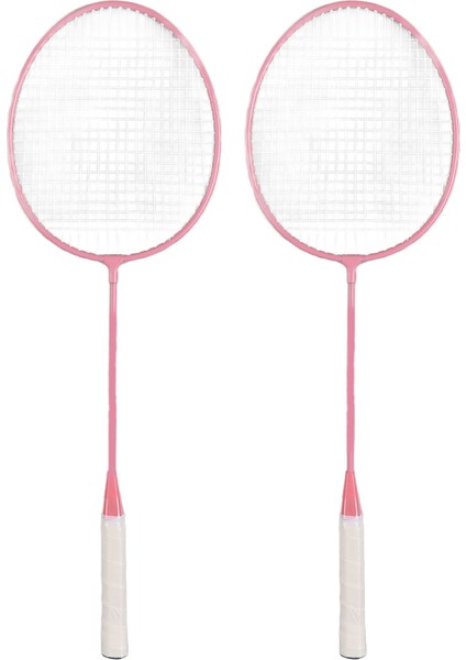 K1134 Badminton Raketi Seti Bölünmüş Demir Alaşımlı Badminton Raketi Seti Depolama Kovası Saklama Çantası Pembe (Yurt Dışından)