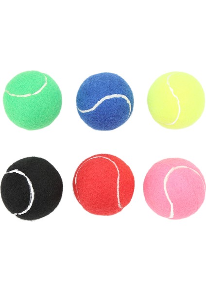 6 Adet Tenis Antrenman Topları Çok Renkli Kaşmir ve Ka Tenis Topu Seti Kulüpler Gençlik Antrenmanı Için (Yurt Dışından)