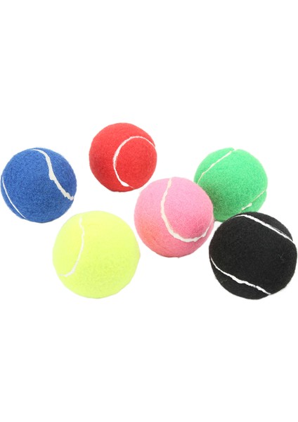 6 Adet Tenis Antrenman Topları Çok Renkli Kaşmir ve Ka Tenis Topu Seti Kulüpler Gençlik Antrenmanı Için (Yurt Dışından)