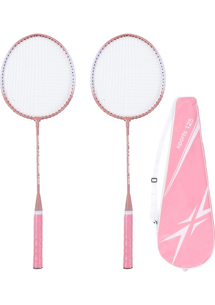 Badminton Raketleri Pembe Profesyonel Ayrı Demir Alaşımlı Badminton Raketleri Başlangıç Seviyesi Öğrenci Eğitimi (Yurt Dışından)
