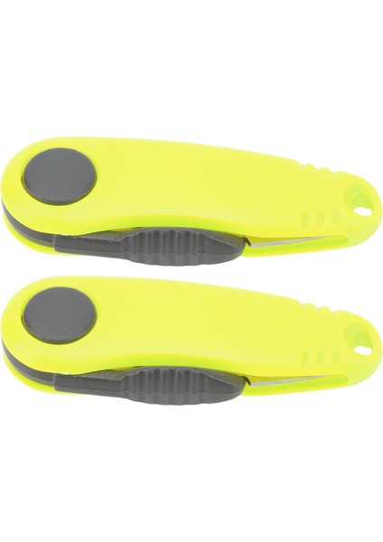 2 Adet Mini Badminton Hattı Makası Hızlı Karides Şekilli Makas Açık Hava Taşınabilir Katlanır Olta Misinası Makası Floresan Sarı (Yurt Dışından)