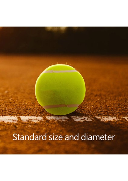 3 Adet Tenis Topu Yarışma Antrenman Egzersizleri Eğlence Için Uygulama Topları (Yurt Dışından)