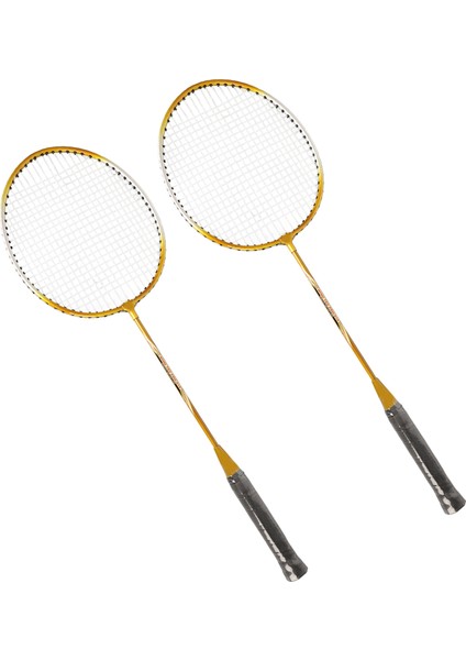 Regaıl 2 Adet Demir Alaşımlı Badminton Raketi 2 Oyuncu Badminton Raketi Seti Çocuklar Yetişkinler Için Altın (Yurt Dışından)