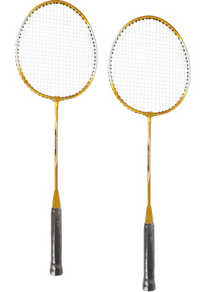 Regaıl 2 Adet Demir Alaşımlı Badminton Raketi 2 Oyuncu Badminton Raketi Seti Çocuklar Yetişkinler Için Altın (Yurt Dışından)