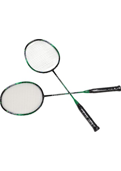 2 Adet Karbon Fiber Badminton Raketleri Ultra Hafif Yetişkin Eğitim Yarışma Rekreasyon Yeşil (Yurt Dışından)