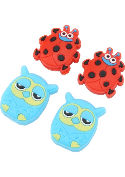 4 Adet Tenis Raketi Titreşim Sönümleyici Karikatür Hayvan Şekli Tenis Amortisör Kırmızı Uğur Böceği 2.7 cm / 1.06 In Baykuş 2.8 cm / 1.1 In (Yurt Dışından) fiyatları