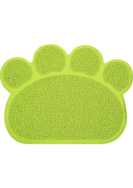 Kum Kabı Mat Önlemek Kayma Su Geçirmez Yumuşak Pençe Şekilli Pvc Kedi Kum Kabı Pad Kapalı Zemin Için Yeşil (Yurt Dışından)