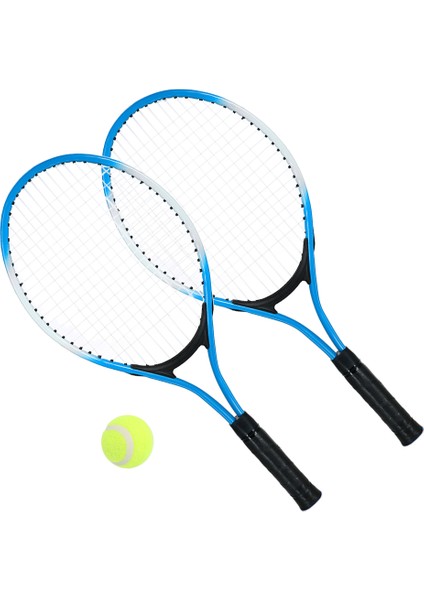 2 Adet Çocuk Tenis Raketi Dize Tenis Raketleri ile 1 Tenis Topu ve Kapak Çanta (Yurt Dışından)