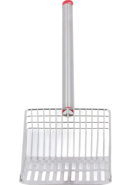Kedi Kumu Kepçesi Uzun Saplı Metal Çıkarılabilir Anti Sıçramasına Hızlı Filtrasyon Kedi Kumu Küreği Kum Kabı Kepçe Kedi Kum Kabı Temizleme Kırmızı (Yurt Dışından)