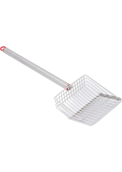 Kedi Kumu Kepçesi Uzun Saplı Metal Çıkarılabilir Anti Sıçramasına Hızlı Filtrasyon Kedi Kumu Küreği Kum Kabı Kepçe Kedi Kum Kabı Temizleme Kırmızı (Yurt Dışından)