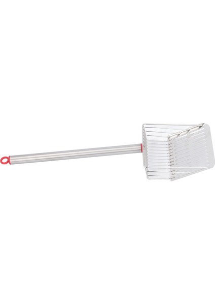 Kedi Kumu Kepçesi Uzun Saplı Metal Çıkarılabilir Anti Sıçramasına Hızlı Filtrasyon Kedi Kumu Küreği Kum Kabı Kepçe Kedi Kum Kabı Temizleme Kırmızı (Yurt Dışından)