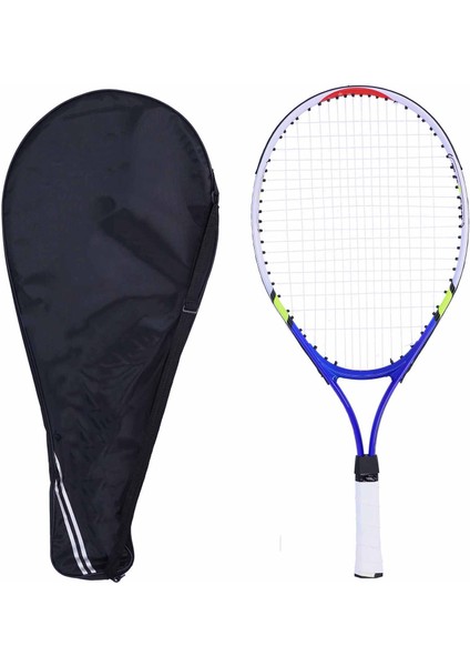 Regail Genç Tenis Raketi Alüminyum Alaşımlı Çerçeve Çocuk Tenis Raketi Seti Eğitim Için Mavi (Yurt Dışından)