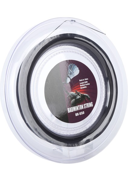 0.72 mm 200M Badminton Raketi Dize Naylon Badminton Eğitim Raketi Dize Hattı Bx 650 Siyah (Yurt Dışından)