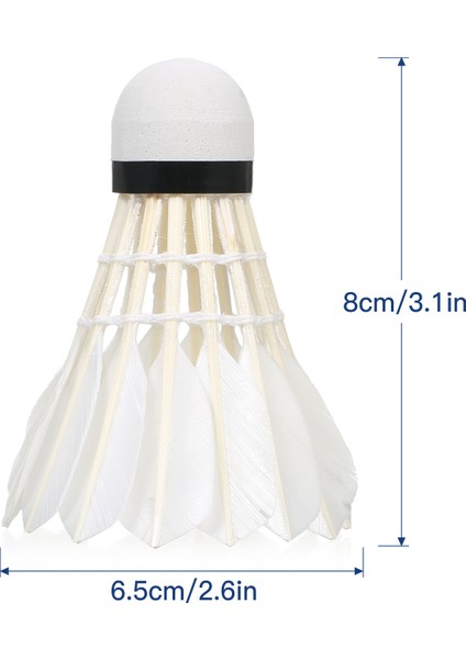 3 Adet Badminton Raketle Kapalı Açık Spor Badminton Topları Rüzgar Geçirmez Raketle Büyük Istikrar ve Dalılık ile Yüksek Hız (Yurt Dışından)