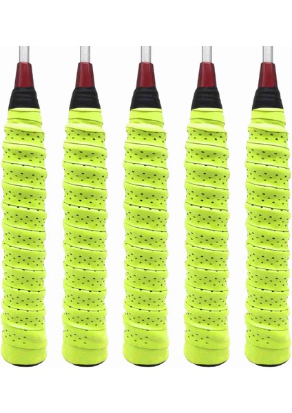 5 Adet Raket Kaymaz Bant Süper Emici Badminton Eva Overgrip Kaymaz Tenis Kavrama Absorbe Ter Raketi Yapışkan El Kavrama (Yurt Dışından) modelleri