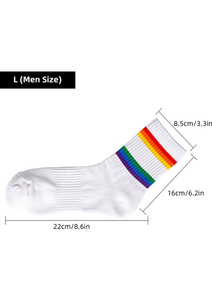 Ter Esneklik Atletik Çorap Pamuk Tenis Çorapları Çizgili Ekip Çorap Spor Koşu Çorapları (Yurt Dışından)